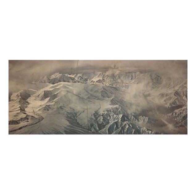 Prints på træ landskaber Mountains Of Tibet