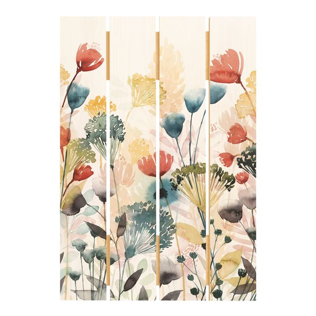 Prints på træ Wildflowers In Summer II