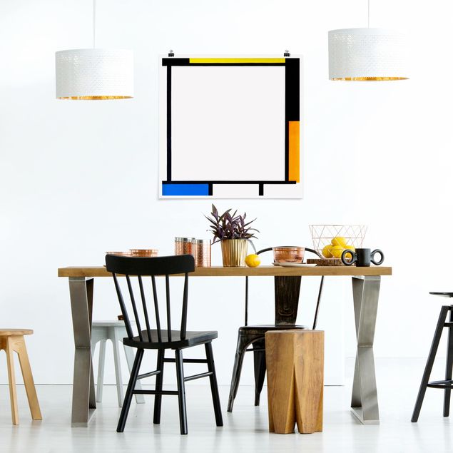 køkken dekorationer Piet Mondrian - Composition II