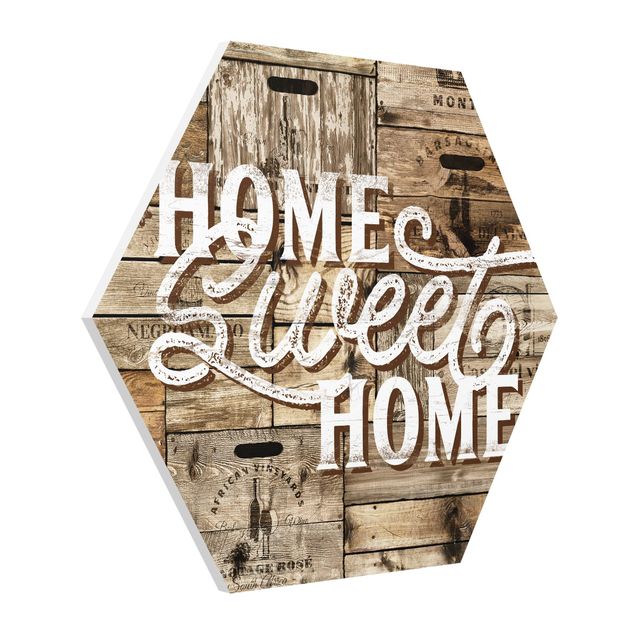 Billeder moderne Home sweet Home Wooden Panel