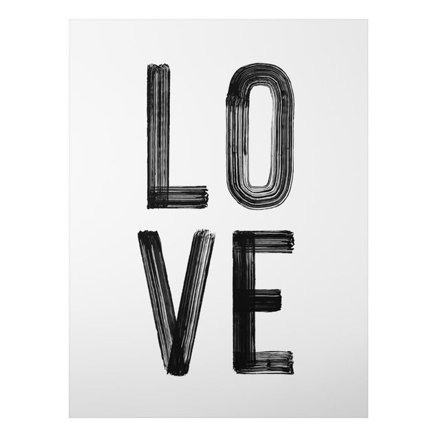 Billeder ordsprog Love Typography in Black