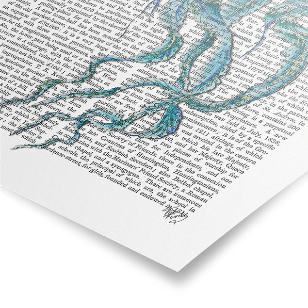 Billeder blå Animal Reading - Jellyfish