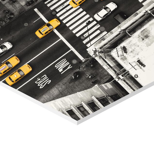 Sekskantede billeder New York City Cabs