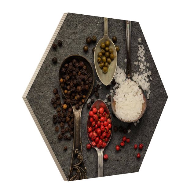Billeder moderne Spices In Antique Spoons
