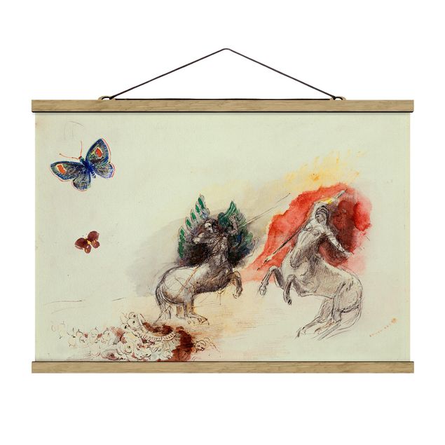 Billeder kunsttryk Odilon Redon - Battle of the Centaurs