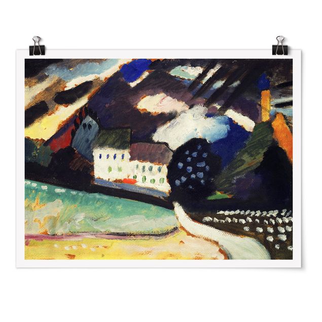 Plakater kunsttryk Wassily Kandinsky - Murnau, Castle And Church Ii