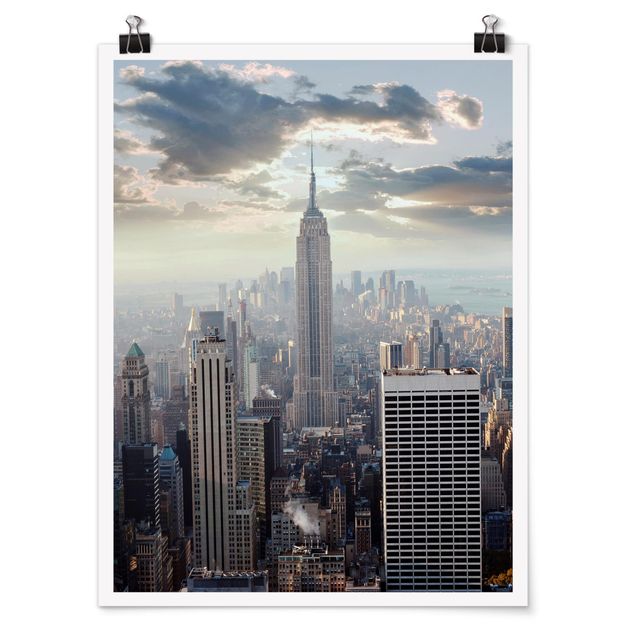 Plakater arkitektur og skyline Sunrise In New York
