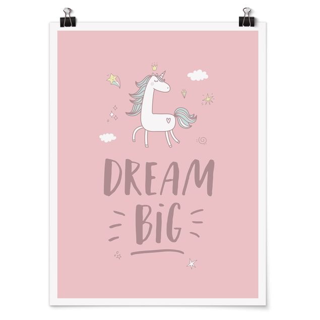Billeder ordsprog Dream big Unicorn