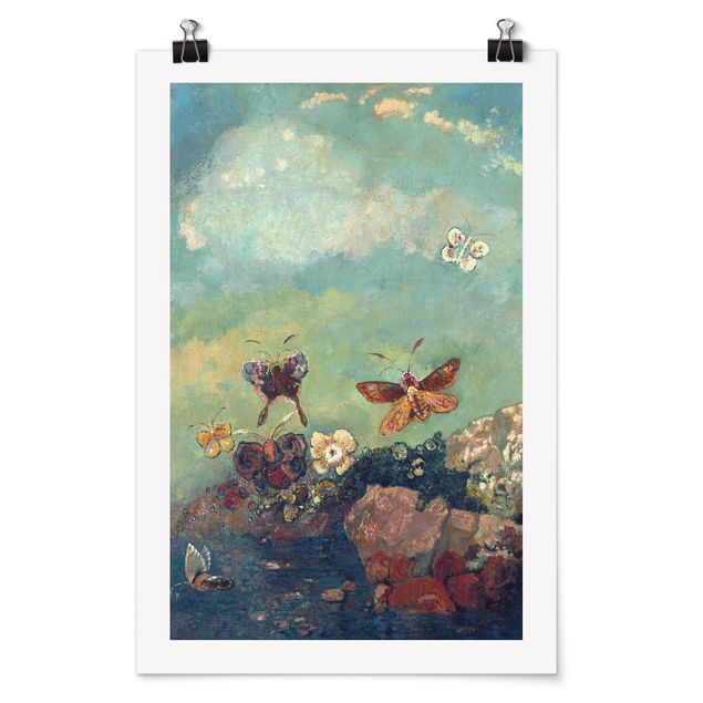 Plakater kunsttryk Odilon Redon - Butterflies
