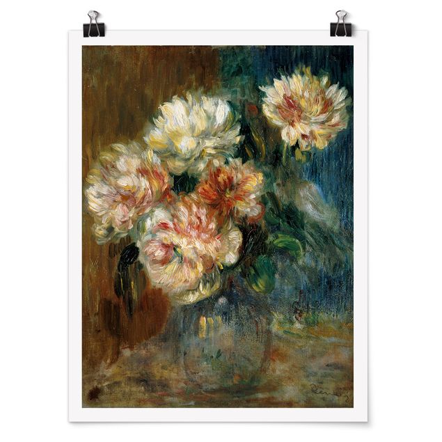 Plakater blomster Auguste Renoir - Vase of Peonies