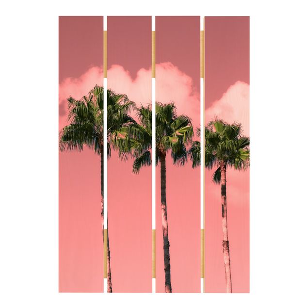 Billeder Uwe Merkel Palm Trees Against Sky Pink