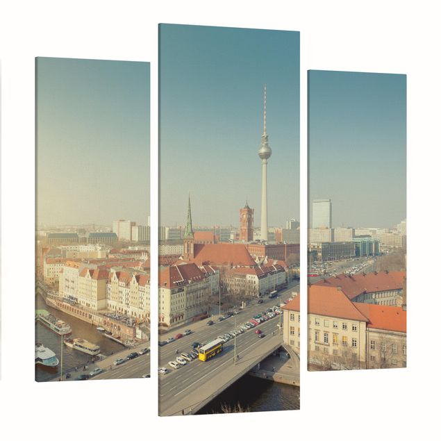 Billeder på lærred arkitektur og skyline Berlin In The Morning