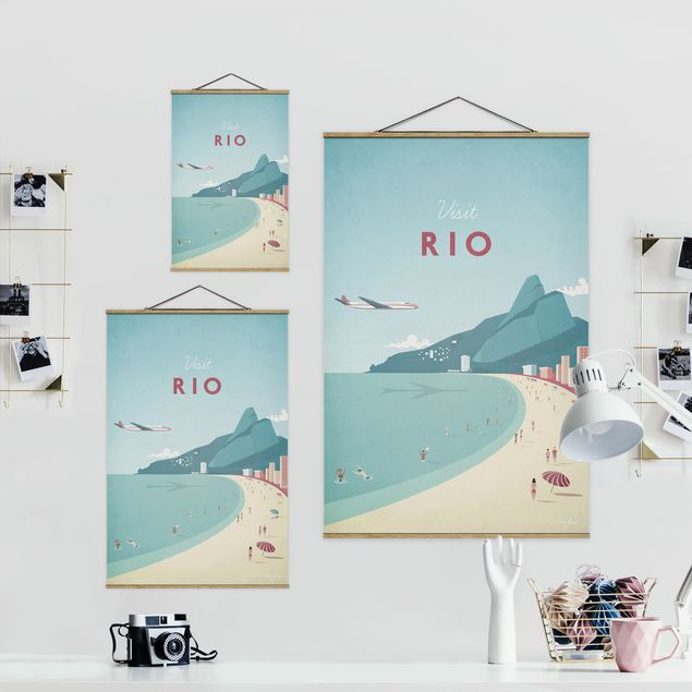 Billeder kunsttryk Travel Poster - Rio De Janeiro