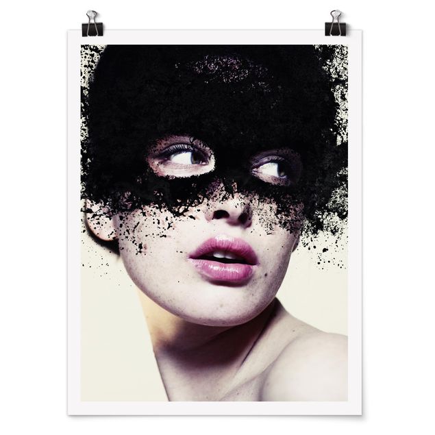 Billeder moderne The girl with the black mask