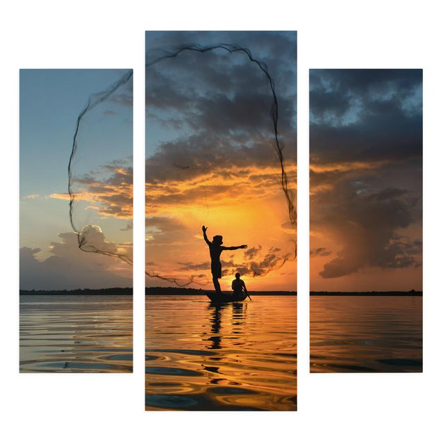 Billeder natur Fishing Net At Sunset