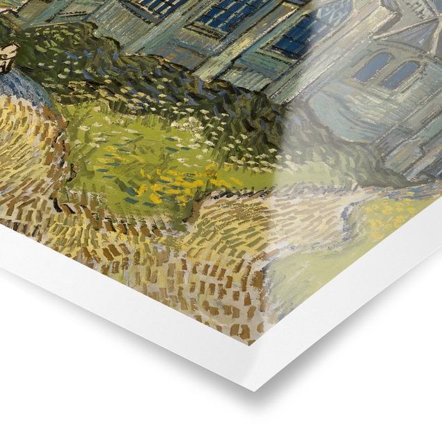Plakater arkitektur og skyline Vincent van Gogh - The Church at Auvers