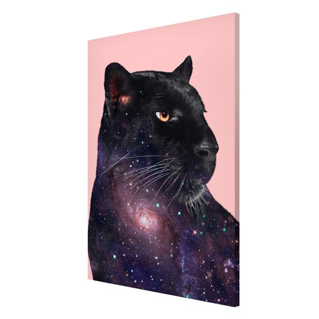 Magnettavler dyr Panther With Galaxy