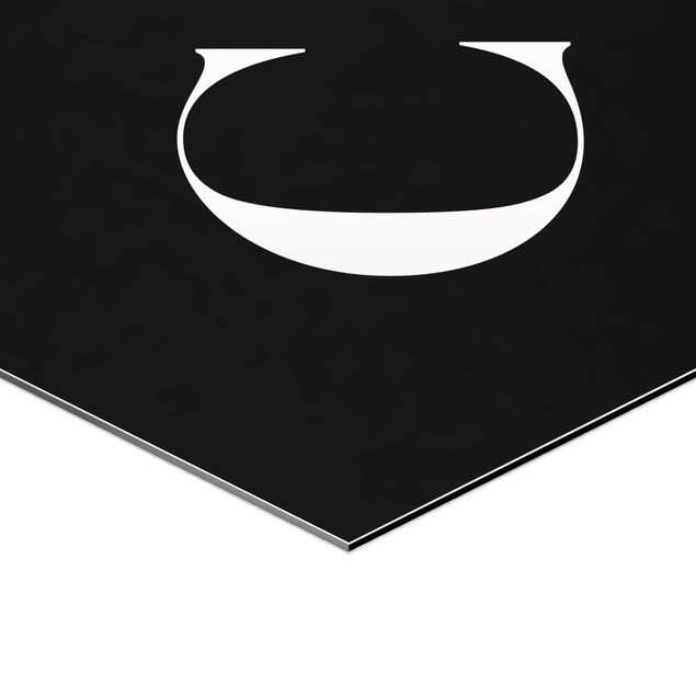 Sekskantede billeder Letter Serif Black C