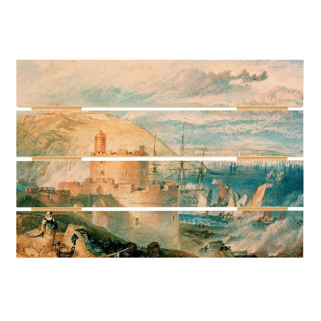 Prints på træ landskaber William Turner - Falmouth