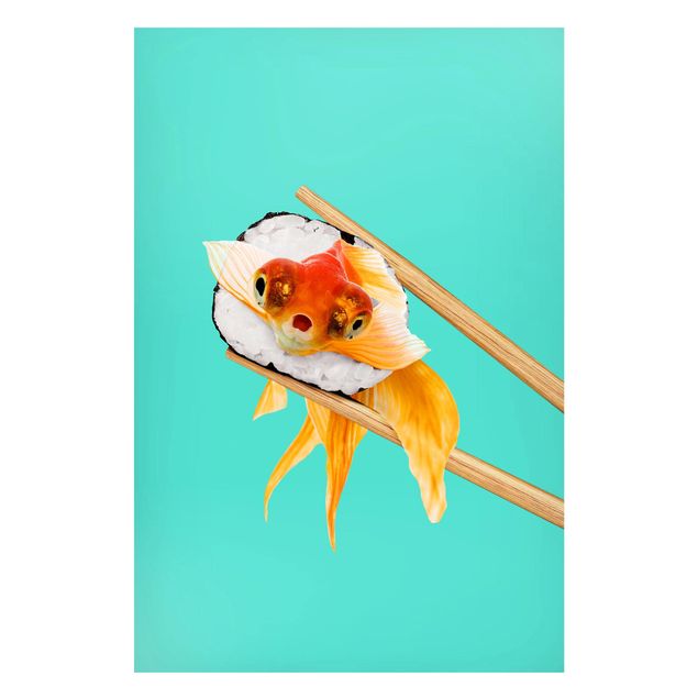 køkken dekorationer Sushi With Goldfish