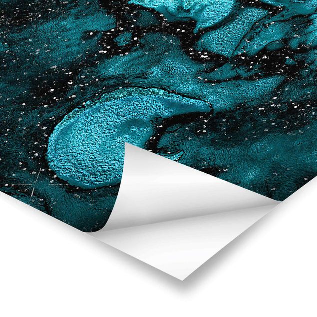 Billeder Turquoise Drop With Glitter