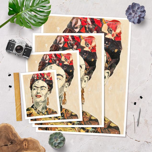 Kunsttryk Frida Kahlo - Collage No.2