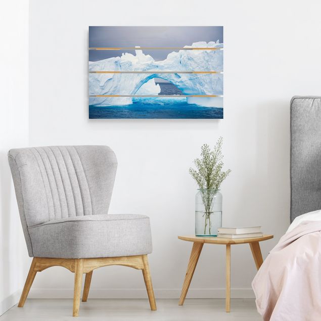 Prints på træ landskaber Antarctic Iceberg