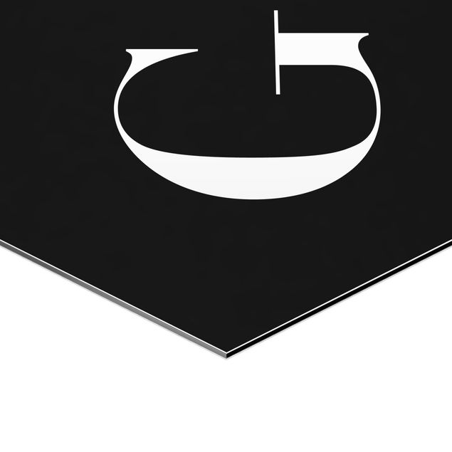Sekskantede billeder Letter Serif Black G