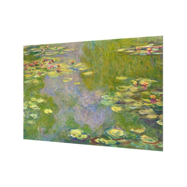 Stænkplader glas Claude Monet - Green Water Lilies