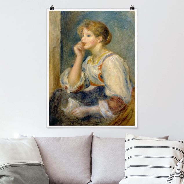 køkken dekorationer Auguste Renoir - Woman with a Letter