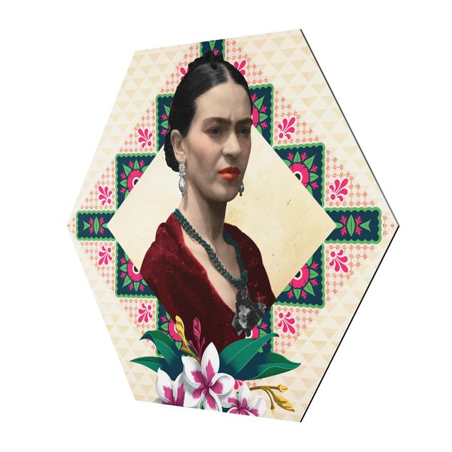 Billeder Frida Kahlo - Flowers And Geometry