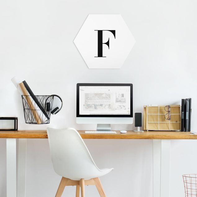 Billeder ordsprog Letter Serif White F