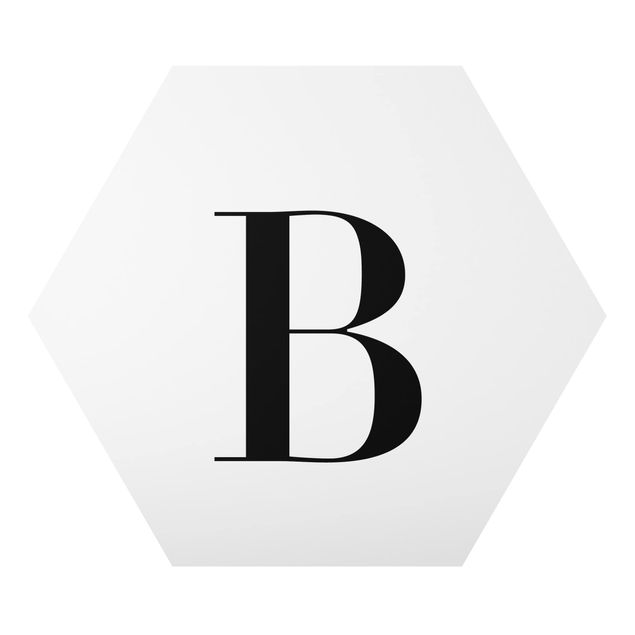 Billeder Letter Serif White B