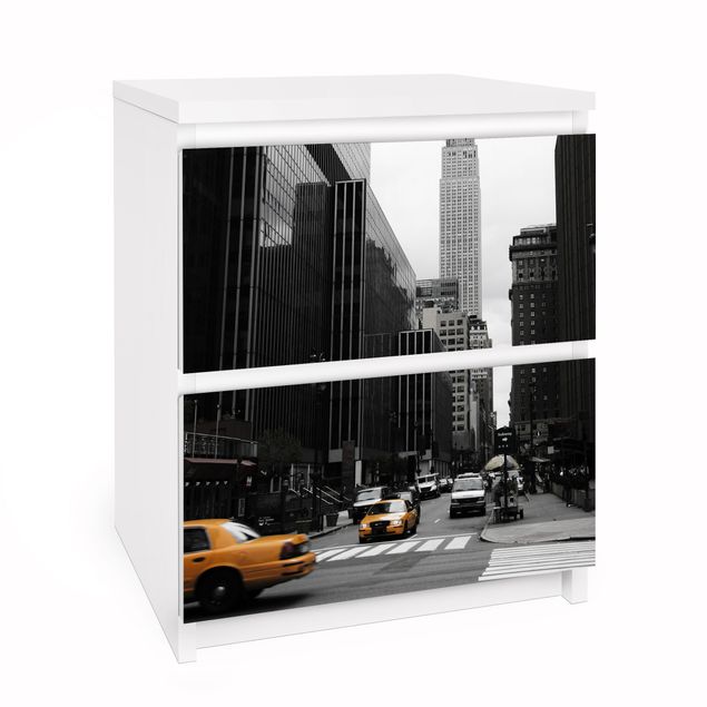 Selvklæbende folier sort og hvid Empire State Building