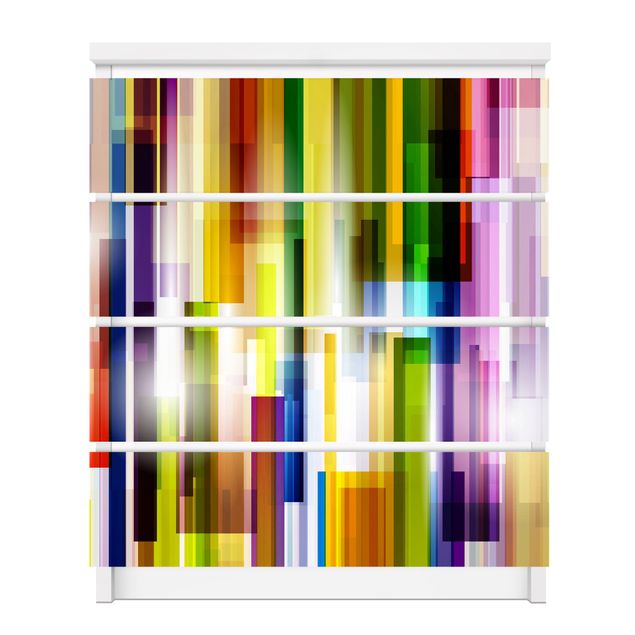 Selvklæbende folier farvet Rainbow Cubes