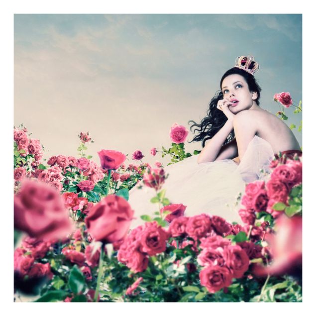 Møbelfolier Woman In The Rose Field
