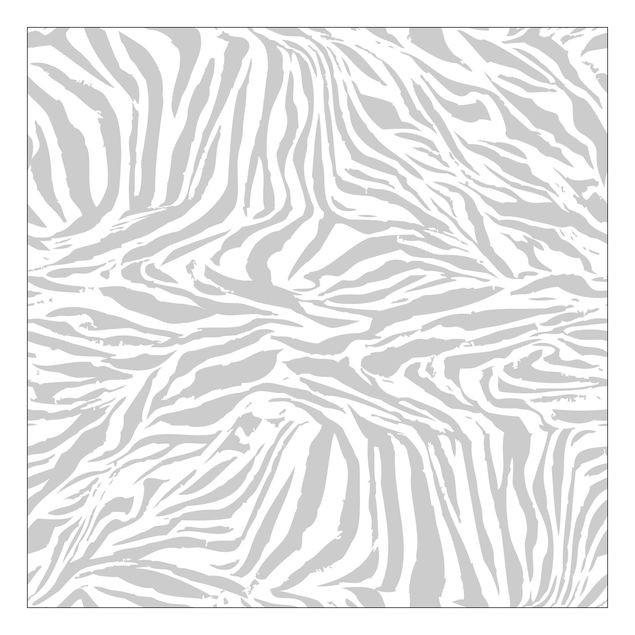 Møbelfolier Zebra Design Light Grey Stripe Pattern