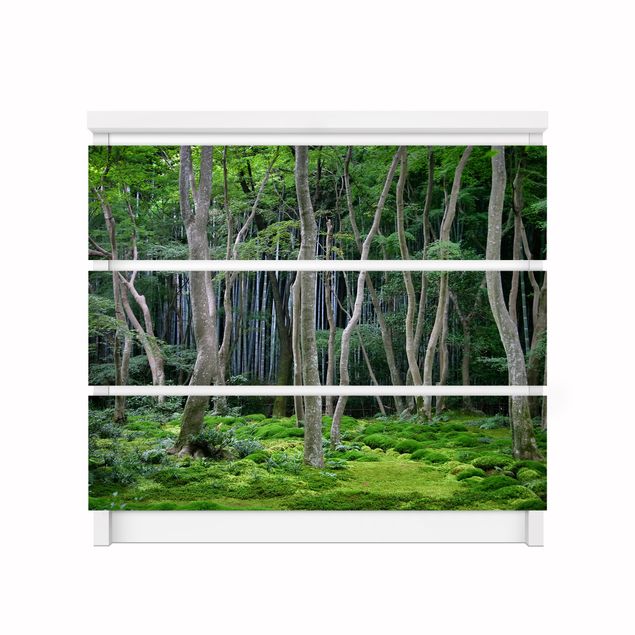 Selvklæbende folier grøn Japanese Forest