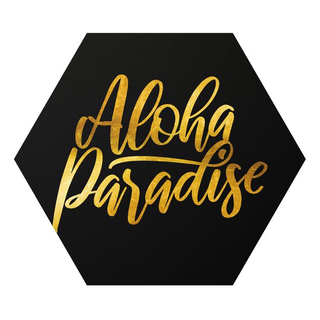 Billeder Gold - Aloha Paradise On Black