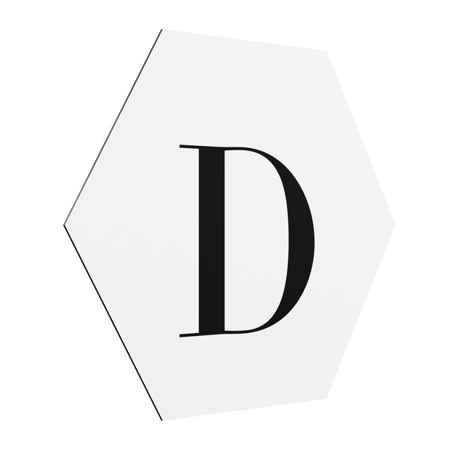 Billeder moderne Letter Serif White D