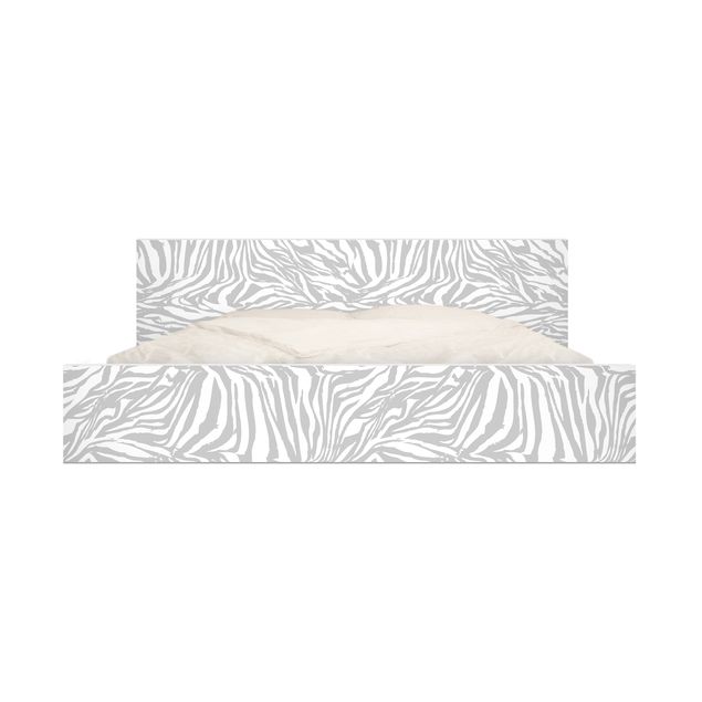 Selvklæbende folier Zebra Design Light Grey Stripe Pattern
