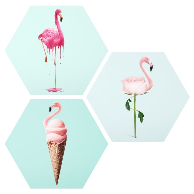 Billeder dyr Flamingo Set