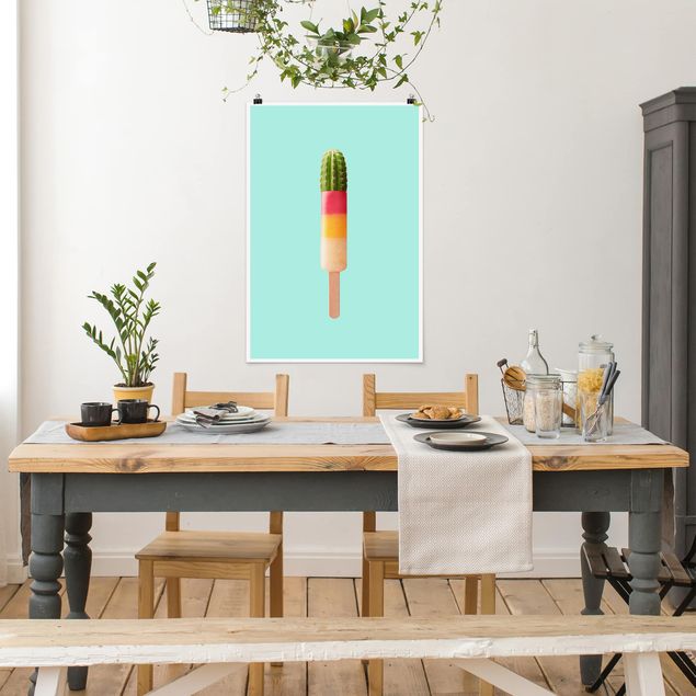 Plakater kunsttryk Popsicle With Cactus