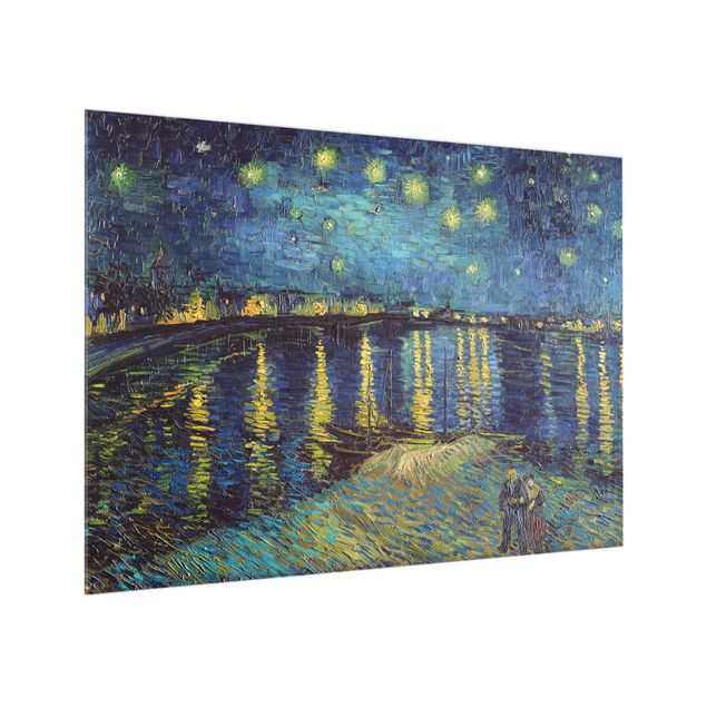 Kunst stilarter pointillisme Vincent Van Gogh - Starry Night Over The Rhone