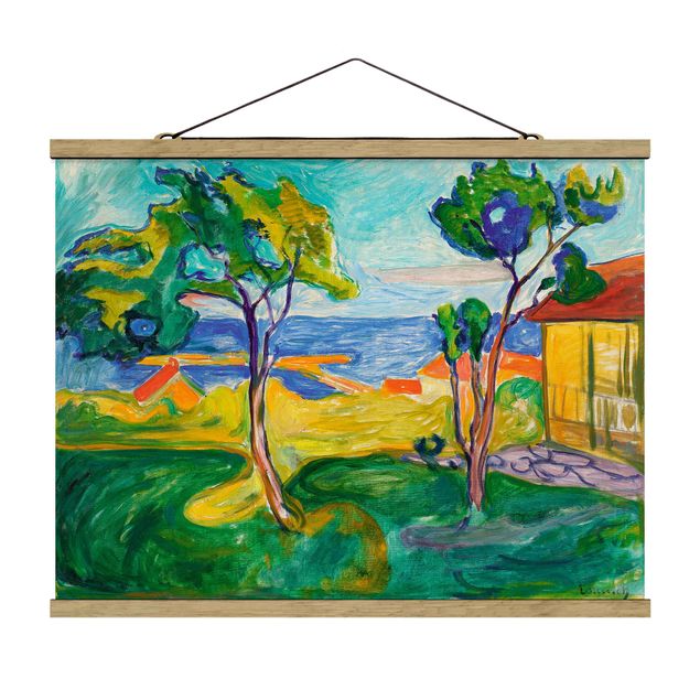 Kunst stilarter Edvard Munch - The Garden In Åsgårdstrand