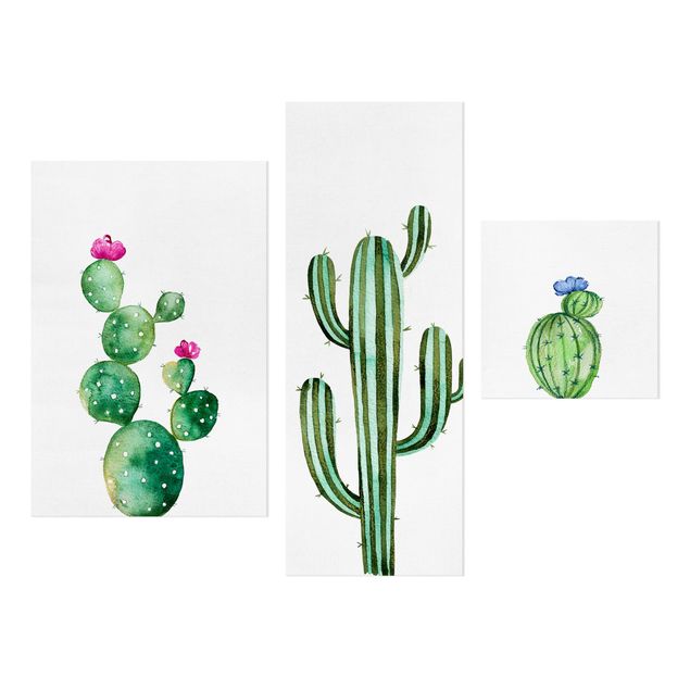 Billeder Watercolour Cactus Set