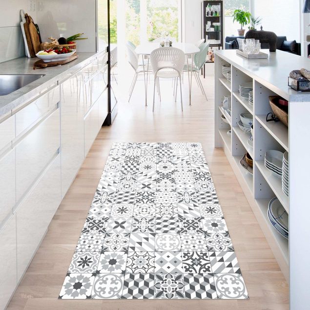 køkken dekorationer Geometrical Tile Mix Grey