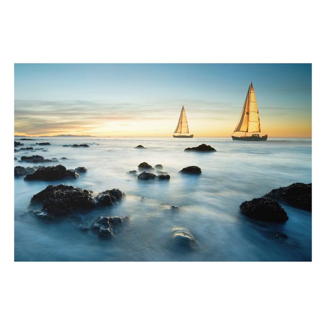 Billeder landskaber Sailboats On the Ocean