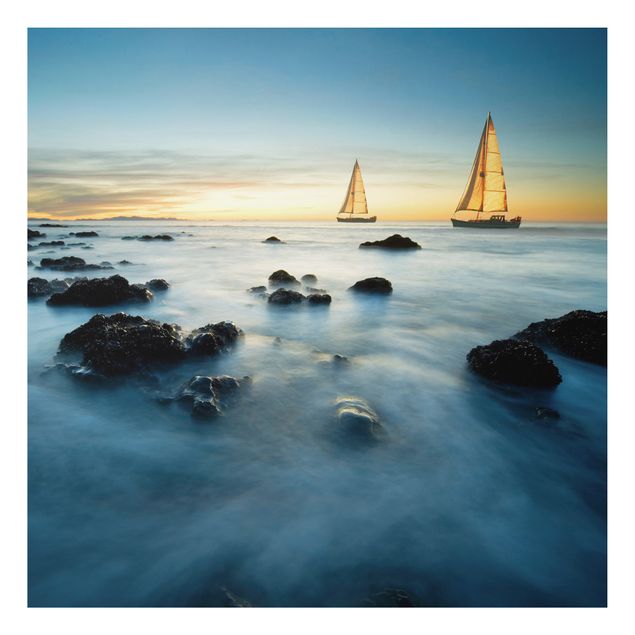 Billeder landskaber Sailboats On the Ocean