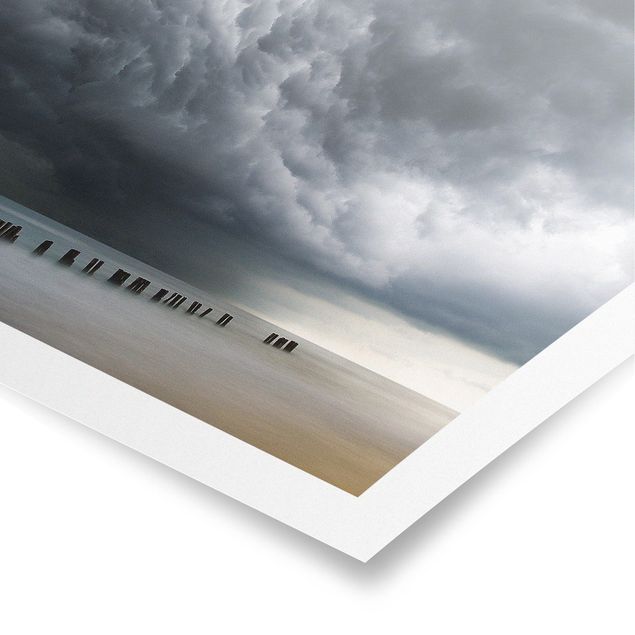 Plakater landskaber Storm Clouds Over The Baltic Sea